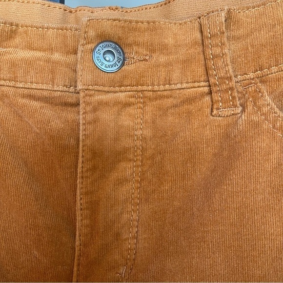 St. John Bay Corduroy Straight Leg Pants pumpkin color size 12 EUC - Picture 14 of 14
